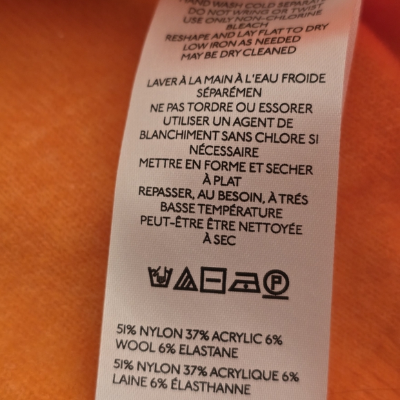 Nwt Free People Luna Pullover Sweater Bright Marigold Oversized Coastal Spring S - Picture 11 of 15